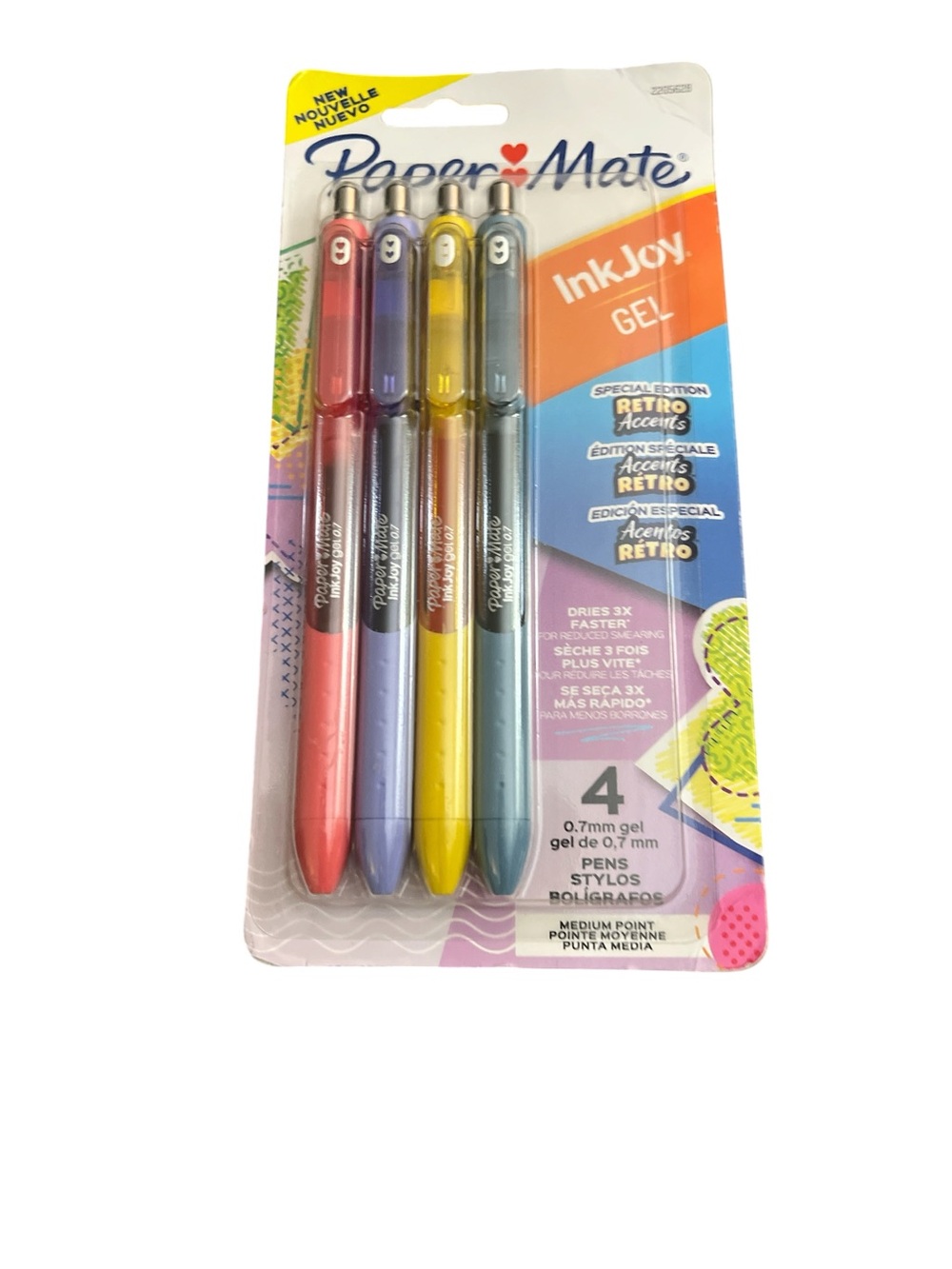 InkJoy Gel Pens - Retro Accent 4-Pack